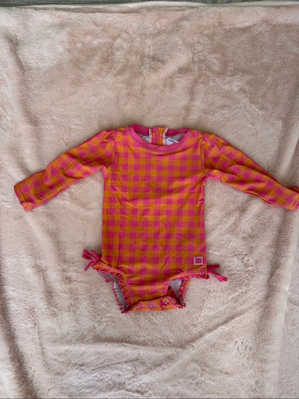Ruffle Butts Long Sleeve Swimsuit 18-24 mo